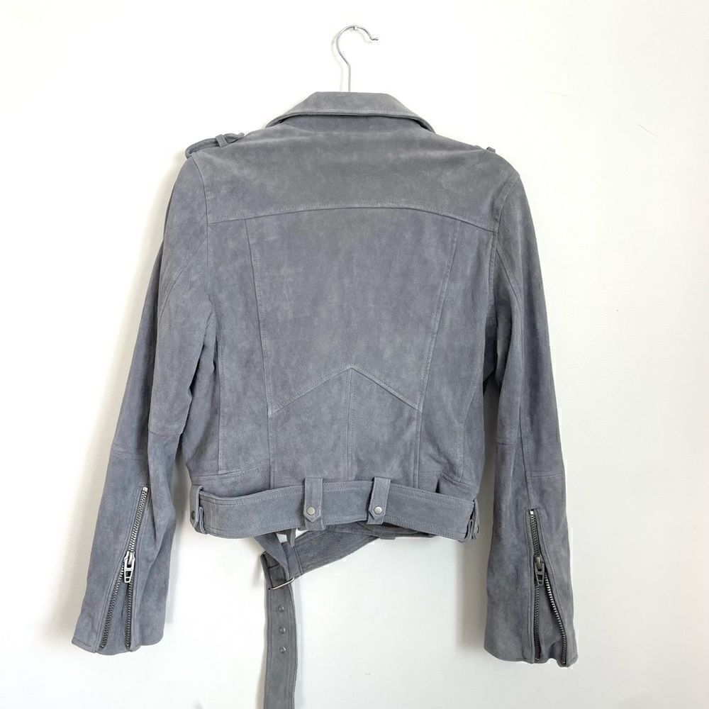 NWT BLANKNYC Suede Moto Jacket in grey - Picture 13 of 14